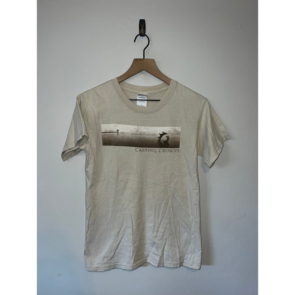 Vintage Casting Crowns Shirt I Am Yours Band Brown Graphic Music Tee S Small
